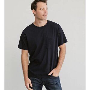 Jenni Kayne Men's Vintage Pocket Tee 100% Cotton Navy, Size XL, EUC